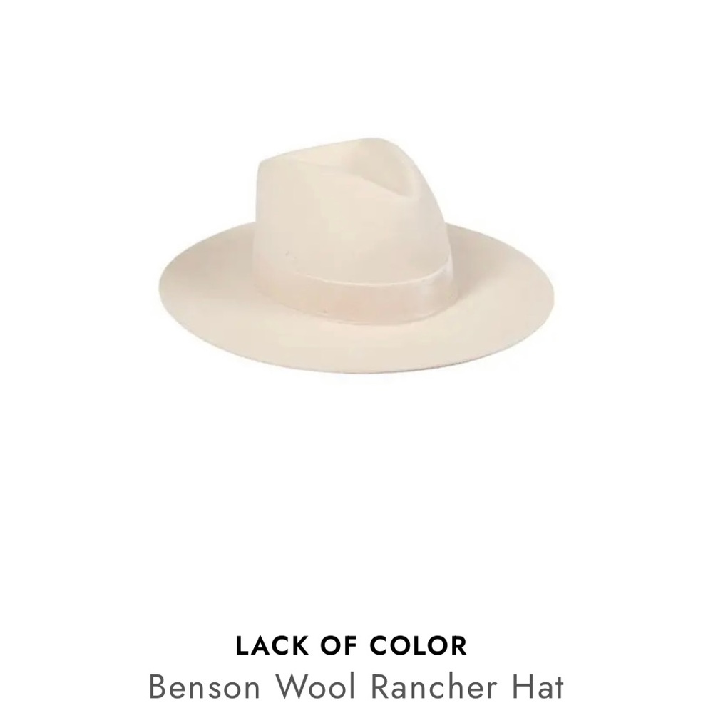 NWT Lack of Color Benson Rancher Beige Wool Velvet Band Size M - Picture 10 of 16